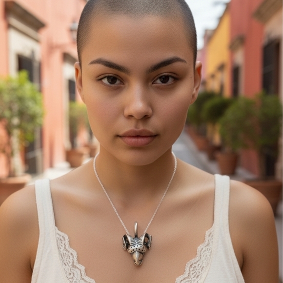 ✨️OOAK! Vintage Sterling Silver Ram head pendant - Picture 7 of 14